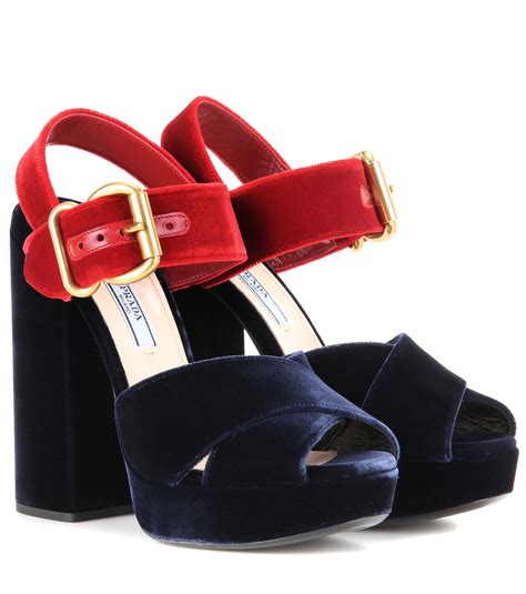 when did the prada velvet platforms come out|Velvet Platform Sandals By Prada .